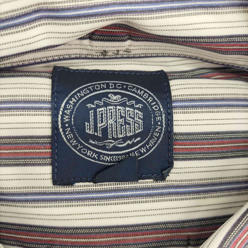 ジェイプレス J.PRESS ストライプ L/S BD シャツ メンズ JPN:L