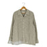 ザラ ZARA CHECKERED SEERSUCKER SHIRT チェック 開襟 シアサッカーシャツ メンズ import:L