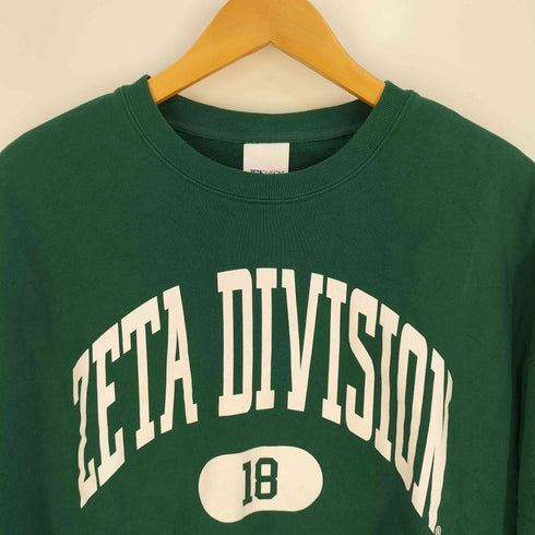 ZETA DIVISION ZETA AUTHENTIC COLLEGE LOGO CREW NECK スウェット メンズ JPN:M