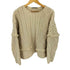 ザラ ZARA フリンジ ケーブル L/S ニット レディース import:S