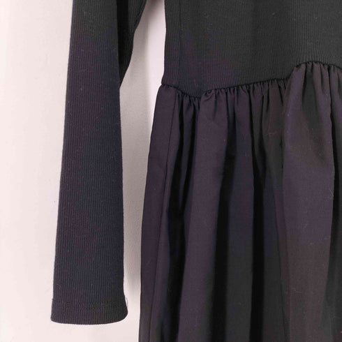 ザラ ZARA 異素材切替ハイネックニットワンピース レディース import:L