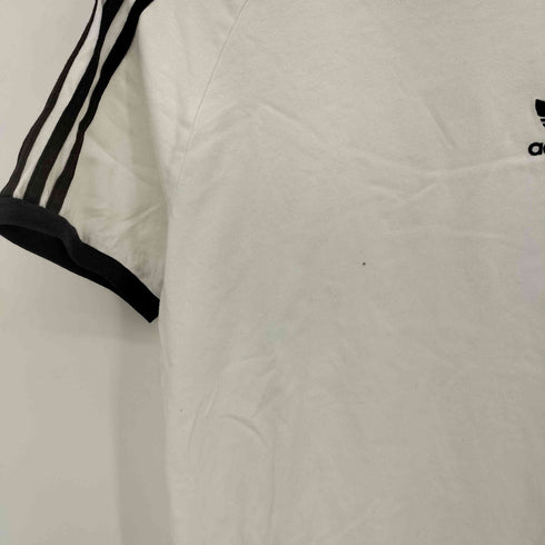 アディダスオリジナルス adidas Originals 3ストライプ トレフォイルロゴ刺繍 ラグラン リンガー Tシャツ レディース JPN:M
