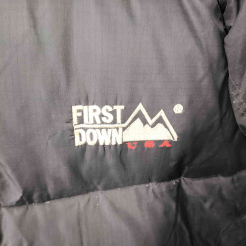 ファーストダウン FIRST DOWN フーデットダウンジャケット メンズ M
