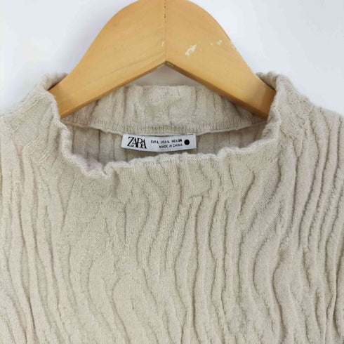 ザラ ZARA JACCARD TOP ジャカード トップ レディース import:L