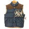 デニムアンドサプライ ラルフローレン DENIM & SUPPLY RALPH LAUREN イーグルデザイン 異素材切替インディゴダウンベスト Y2K メンズ JPN:M