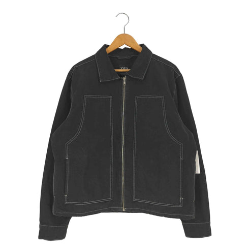 ザラ ZARA コントラスト トップステッチ ジャケット メンズ import:XL