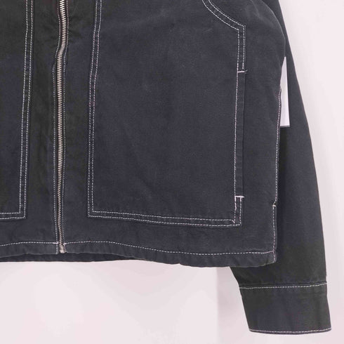 ザラ ZARA コントラスト トップステッチ ジャケット メンズ import:XL