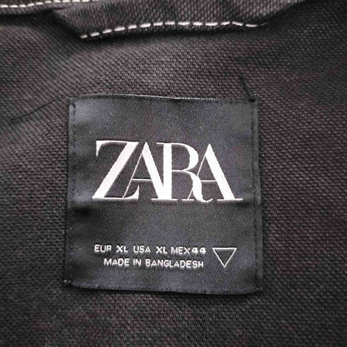 ザラ ZARA コントラスト トップステッチ ジャケット メンズ import:XL