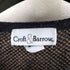 クラフトアンドバロー Croft&Barrow 金ボタン 総柄 ノーカラーカーディガン レディース