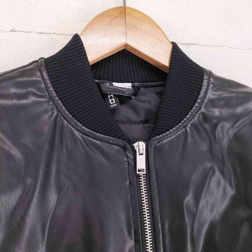 エイチアンドエム H&M フェイクレザージップジャケット Y2K レディース