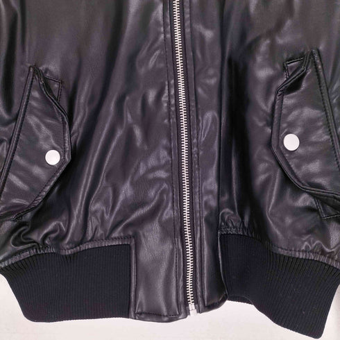エイチアンドエム H&M フェイクレザージップジャケット Y2K レディース