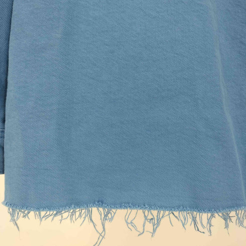 ザラ ZARA SOLID COLOR DENIM JACKET ソリッドカラーデニムジャケット レディース import:L