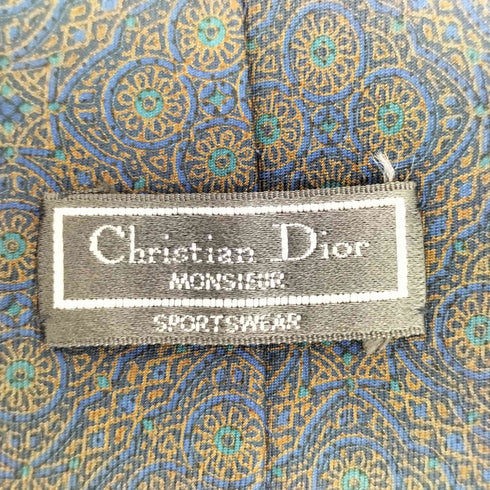 クリスチャンディオール Christian Dior MONSIEUR 総柄 シルク ネクタイ メンズ