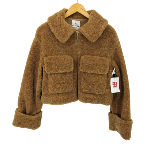 ランバンオンブルー LANVIN en Bleu ボアショートブルゾン レディース 38