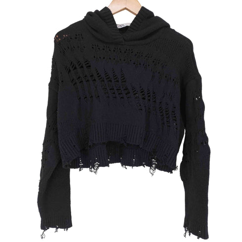 ザラ ZARA ダメージニットプルオーバー レディース JPN:S