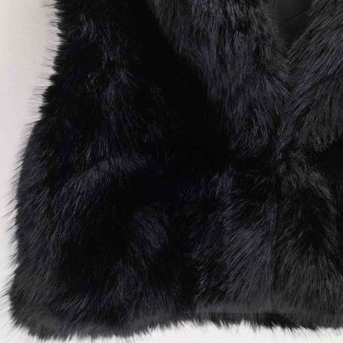 ザラ ZARA クロップド フェイクファー ベスト レディース JPN:M