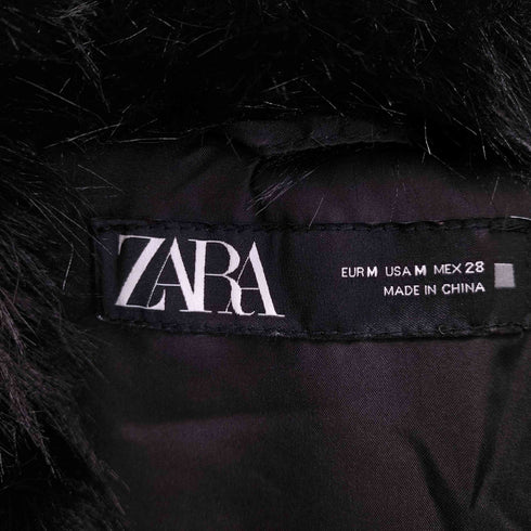 ザラ ZARA クロップド フェイクファー ベスト レディース JPN:M