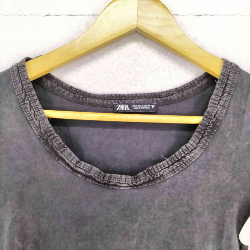 ザラ ZARA ウォッシュ加工タートルネックTシャツ レディース JPN:S
