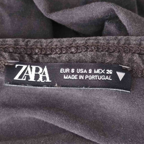 ザラ ZARA ウォッシュ加工タートルネックTシャツ レディース JPN:S