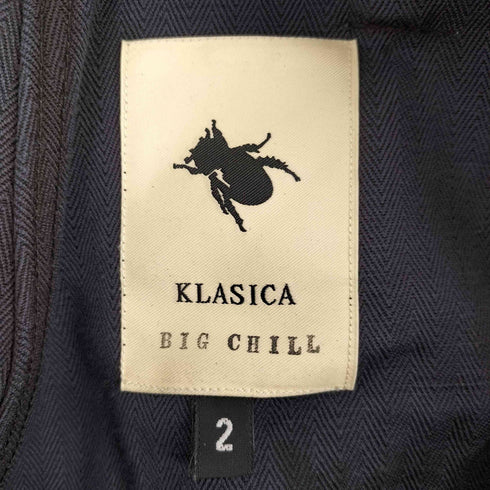 クラシカ KLASICA BIG CHILL 本革シンチバックヘリンボーンパンツ メンズ 2