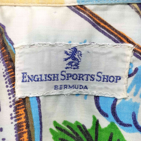 ENGLISH SPORTS WEAR 半袖 総柄 シャツ メンズ