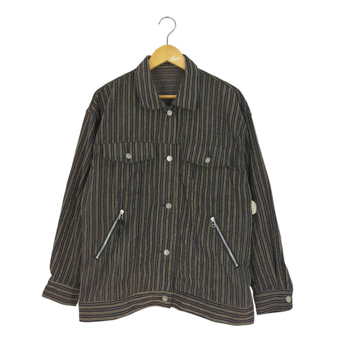 ネーム Name. mulch stripe tracker jacket マルチ ストライプ トラッカージャケット メンズ JPN:1
