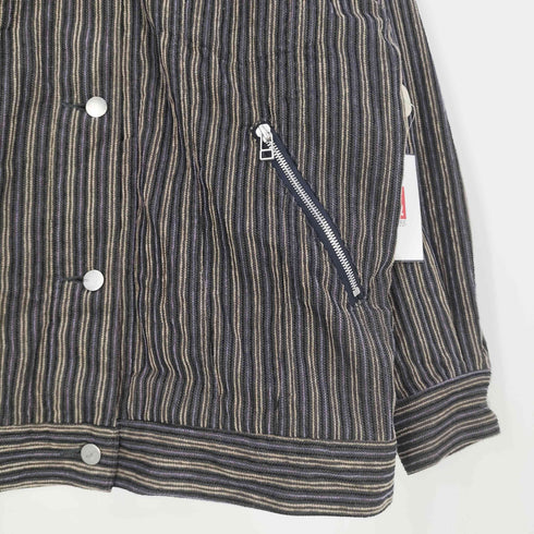 ネーム Name. mulch stripe tracker jacket マルチ ストライプ トラッカージャケット メンズ JPN:1