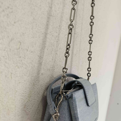 チャールズアンドキース CHARLES&KEITH Bosie Denim Top Handle Pouch レディース ONE SIZE