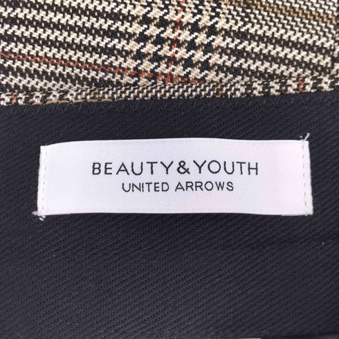ビューティーアンドユースユナイテッドアローズ BEAUTY & YOUTH UNITED ARROWS グレンチェック 1P ワイド テーパードパンツ メンズ L