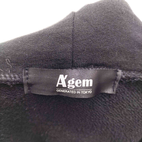 エージェム Agem ジップデザイン フーディーベスト メンズ