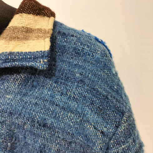 jtzabelle インディアン 刺繍 ジップアップウールジャケット メンズ