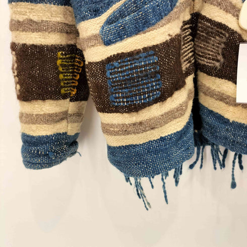 jtzabelle インディアン 刺繍 ジップアップウールジャケット メンズ