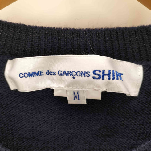 コムデギャルソンシャツ COMME des GARCONS SHIRT Irregular hem knit 裾アシンメトリークルーネックウールニット メンズ M