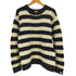 アベイシングエイプ A BATHING APE ボーダー クルーネック ケーブル ニット メンズ JPN:M