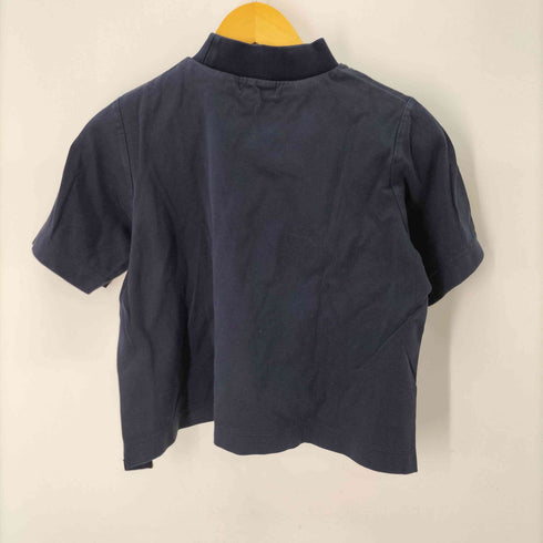 フレッドペリー FRED PERRY MOCK NECK T-SHIRT ロゴワッペンクロップドモックネックTシャツ レディース UK:10