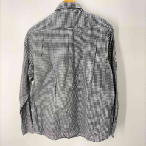 フレッドペリー FRED PERRY B/D SHIRT ロゴ刺繍 ギンガムチェックL/Sシャツ メンズ JPN:L