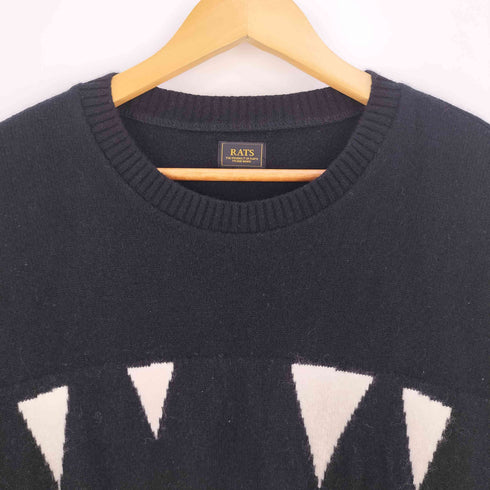 ラッツ RATS FANG CREW NECK KNIT ファング クルーネック ニット メンズ JPN:L