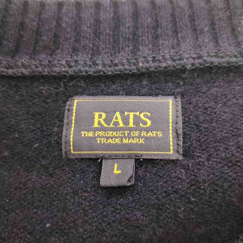 ラッツ RATS FANG CREW NECK KNIT ファング クルーネック ニット メンズ JPN:L