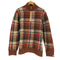 アベイシングエイプ A BATHING APE ハーフジップ チェック ハイネック ニット メンズ JPN:L