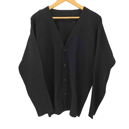 オムプリッセイッセイミヤケ HOMME PLISSE ISSEY MIYAKE BASICS プリーツVネックカーディガン メンズ JPN:3