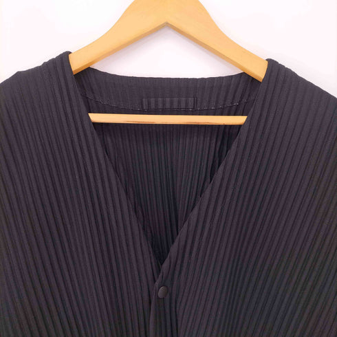 オムプリッセイッセイミヤケ HOMME PLISSE ISSEY MIYAKE BASICS プリーツVネックカーディガン メンズ JPN:3