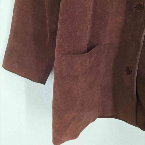 エディーバウアー Eddie Bauer 90S 白タグ スウェードテーラードジャケット メンズ L