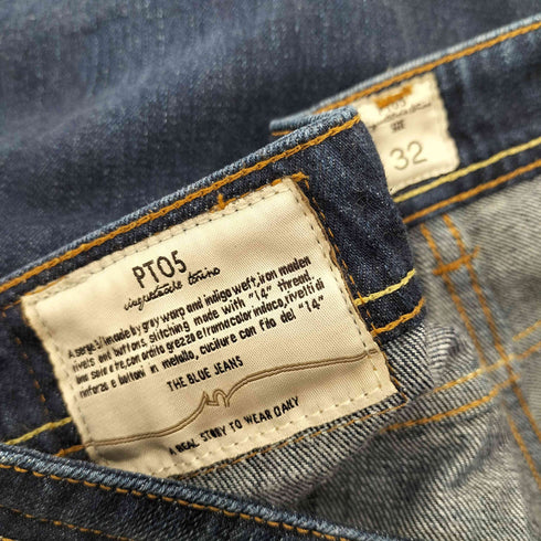 ピーティーゼロチンクエ PT05 THE FIVE POCKET スレキ ストライプ ボタンフライ デニムパンツ メンズ 32
