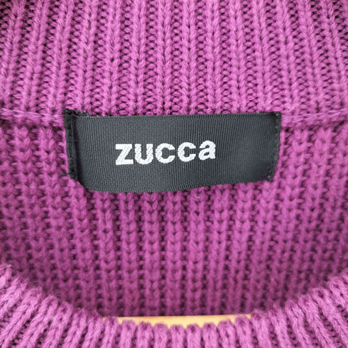 ズッカ ZUCCa コットンポリ L/S モックネック リブニット メンズ JPN:M