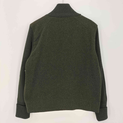 ギャップ Gap WOOL KNIT JACKET リブ切替 エルボーパッチ ウール ニットジャケット メンズ import:S