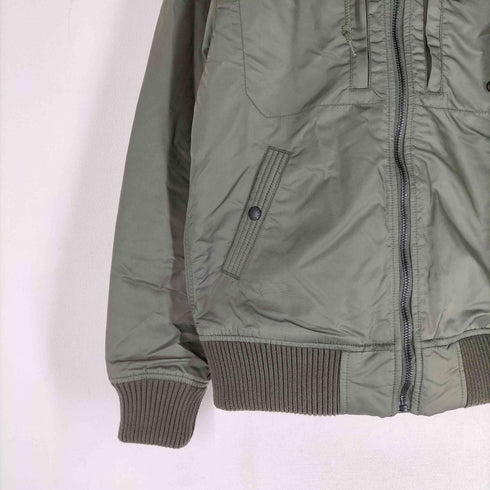 アルファインダストリーズ ALPHA INDUSTRIES フーデッドリブジャケット フライトジャケット THERMOLITE メンズ import:L