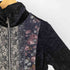 BLONDE GIRL レース 切替 ベルベット ジップアップ トップ レディース