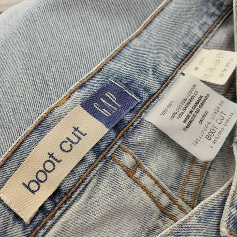 ギャップ Gap 00S カナダ製 Boot Cut ボタンフライ ブーツカット デニムパンツ レディース