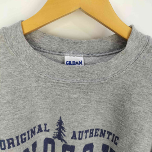 ギルダン GILDAN MINOCQUA WISCONSIN プリント クルーネックスウェット メンズ import:L