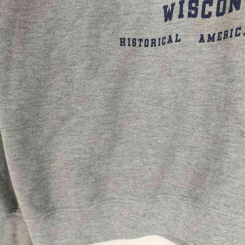 ギルダン GILDAN MINOCQUA WISCONSIN プリント クルーネックスウェット メンズ import:L